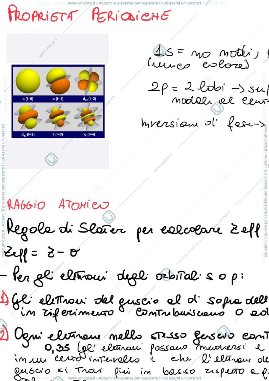 Anteprima pagina 1 — Proprietà periodiche