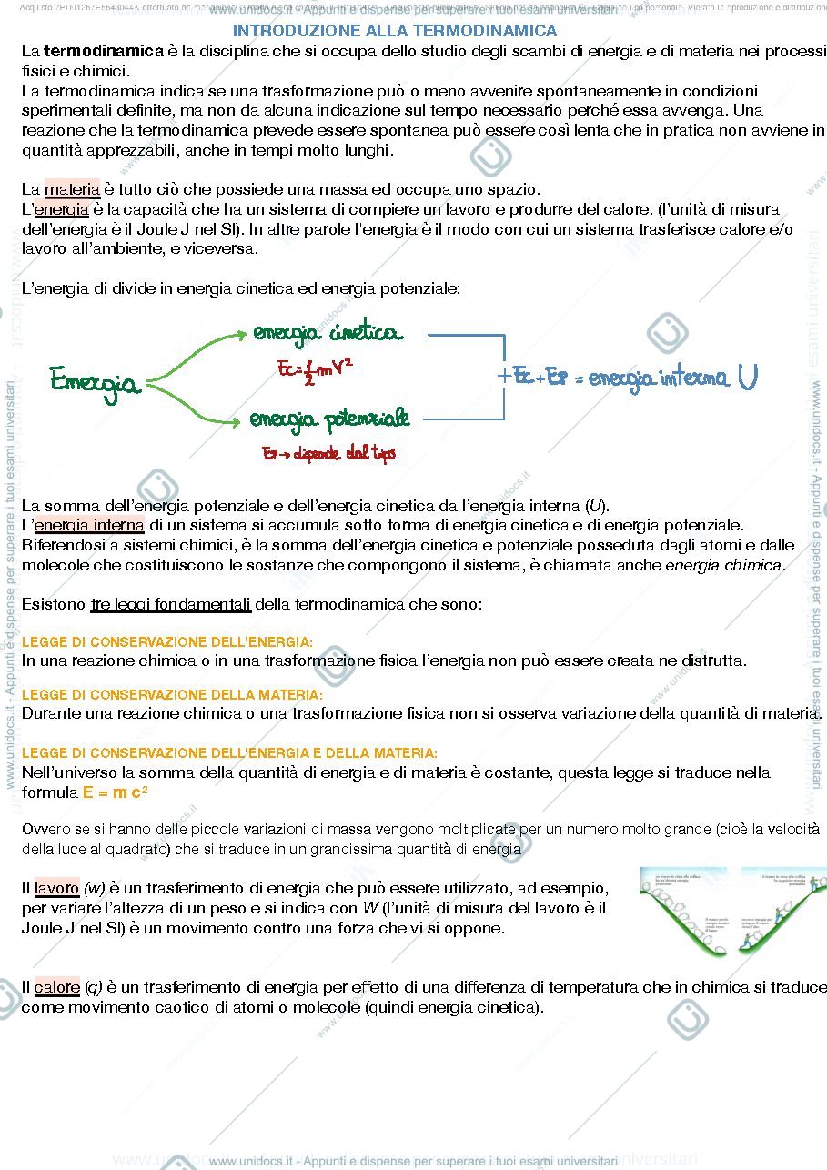 Anteprima pagina 1 — Appunti chimica pt.1