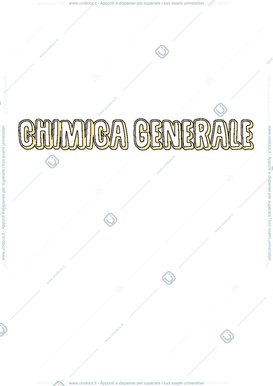 Anteprima pagina 1 — chimica generale fino al legame ionico