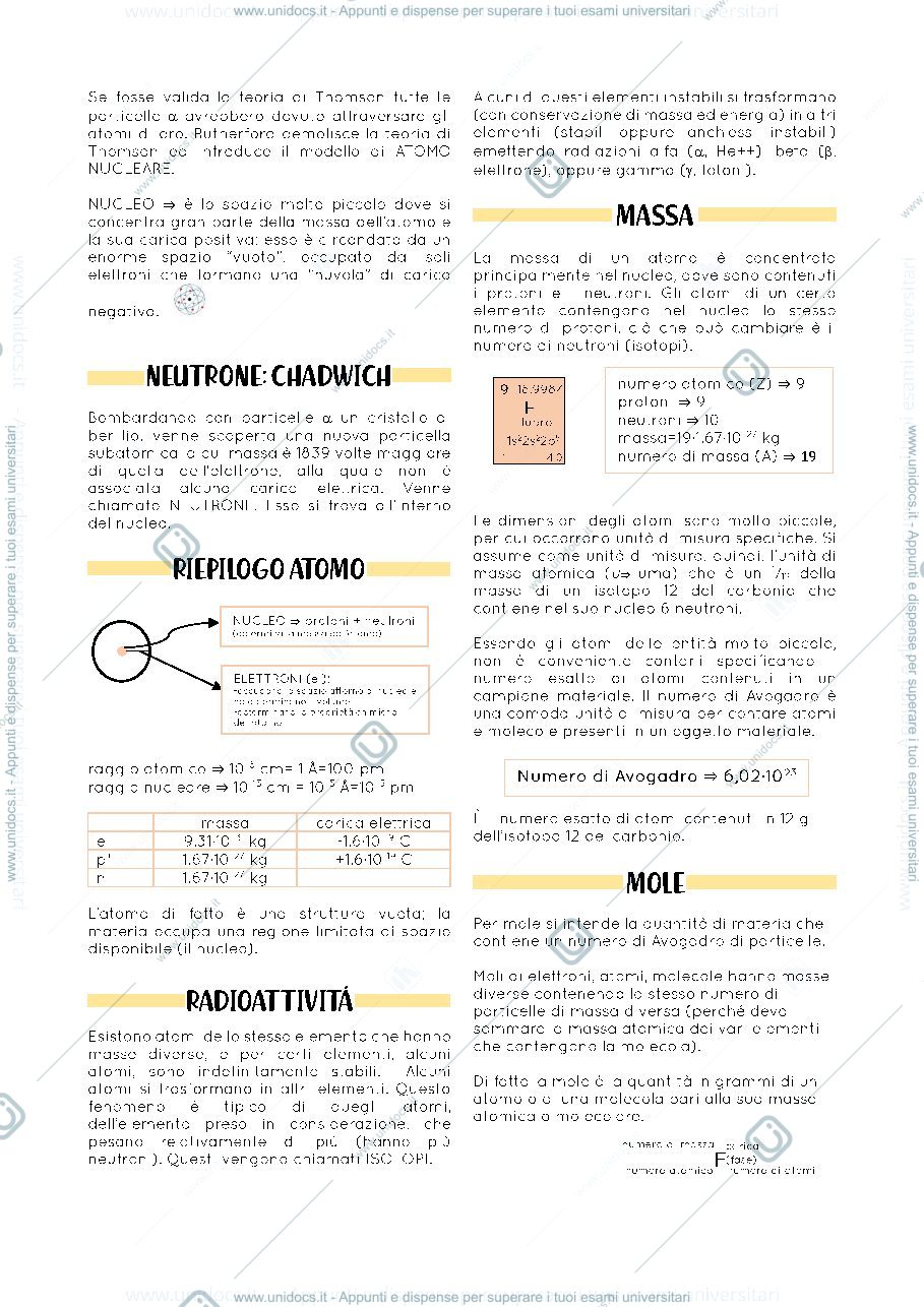Anteprima pagina 3 — chimica generale fino al legame ionico