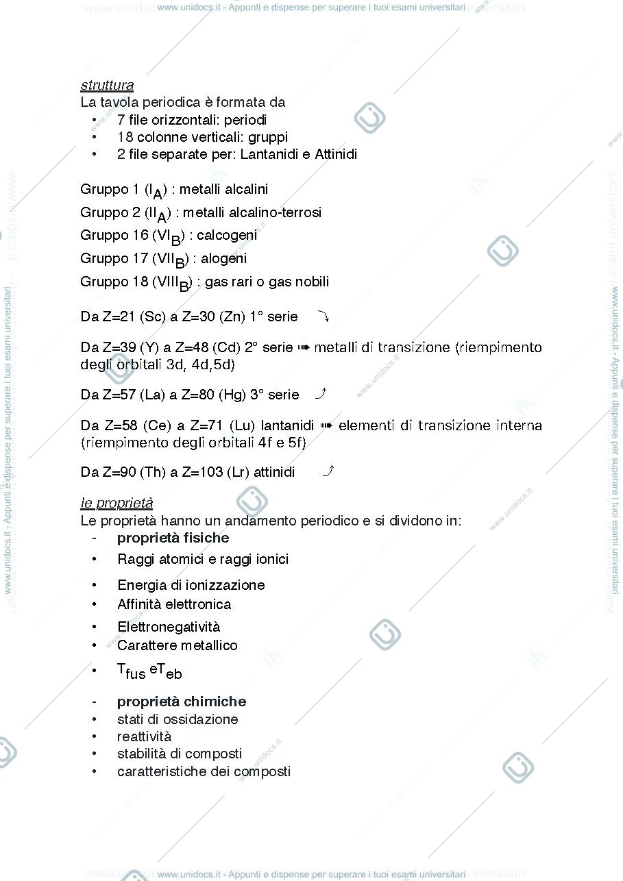 Anteprima pagina 2 — Tavola periodica
