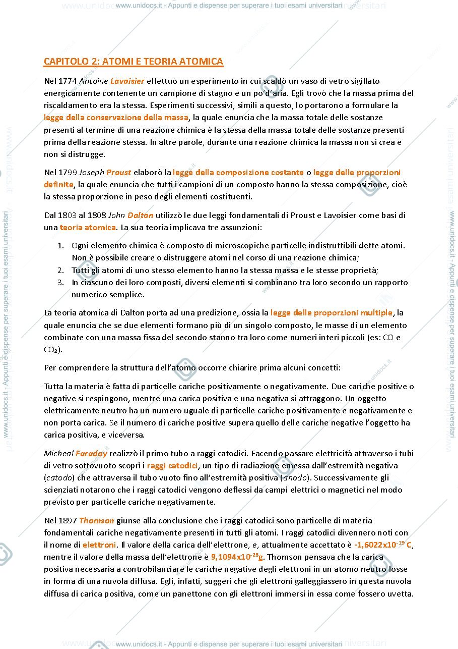 Anteprima pagina 4 — Dalla materia agli orbitali