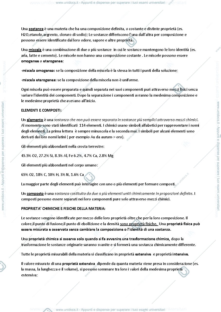 Anteprima pagina 2 — Riassunti dei capitoli trattati dalla Prof.ssa Catalano del Chang