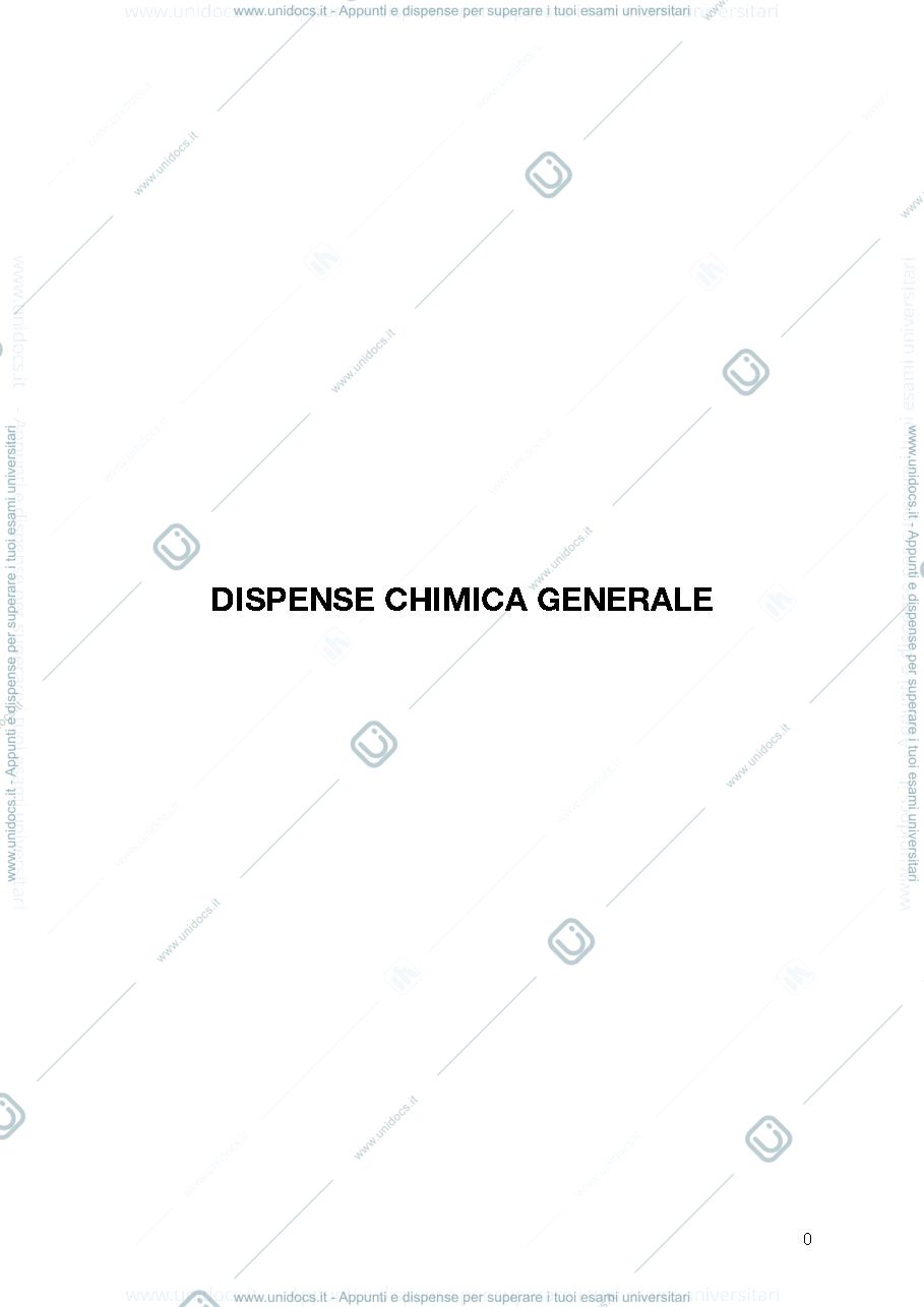 Anteprima pagina 1 — Chimica generale