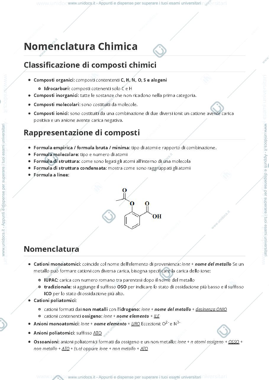Anteprima pagina 1 — Nomenclatura