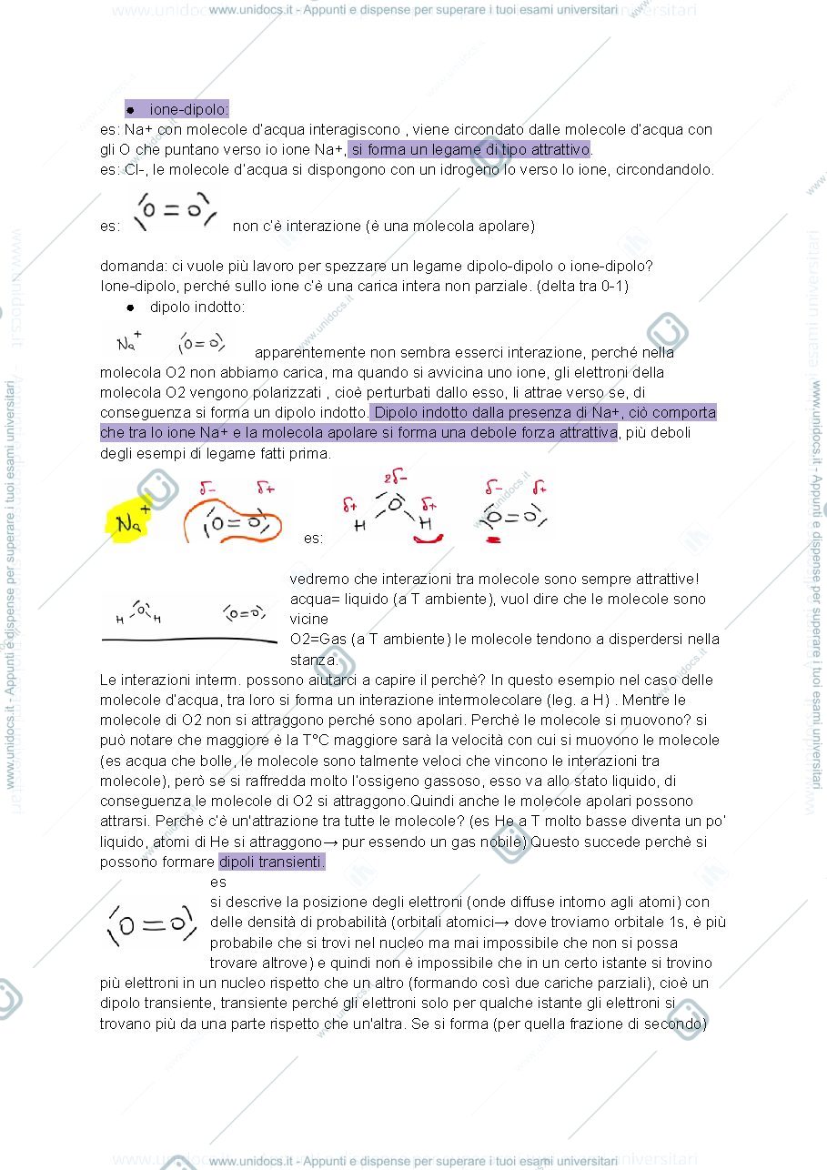 Anteprima pagina 2 — Interazioni molecolari e stati della materia
