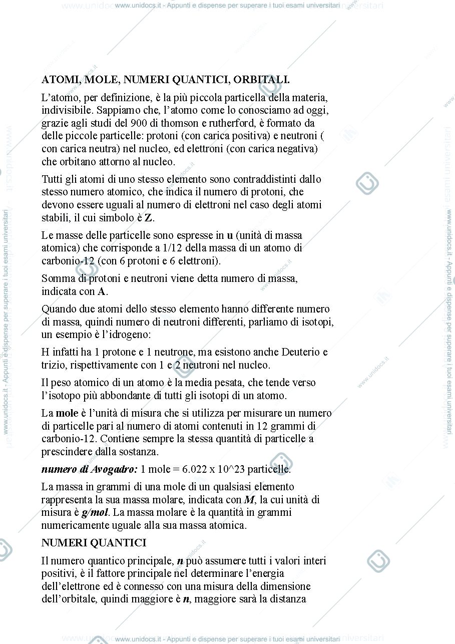 Anteprima pagina 1 — Appunti orale chimica inorganica