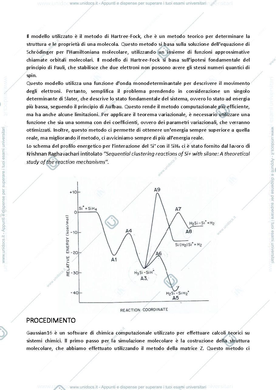 Anteprima pagina 2 — Relazione esercitazione Chimica inorganica avanzata 
