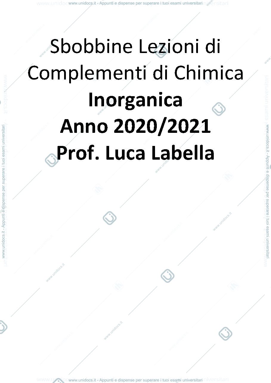 Anteprima pagina 1 — Sbobbine lezioni anno 2020/2021