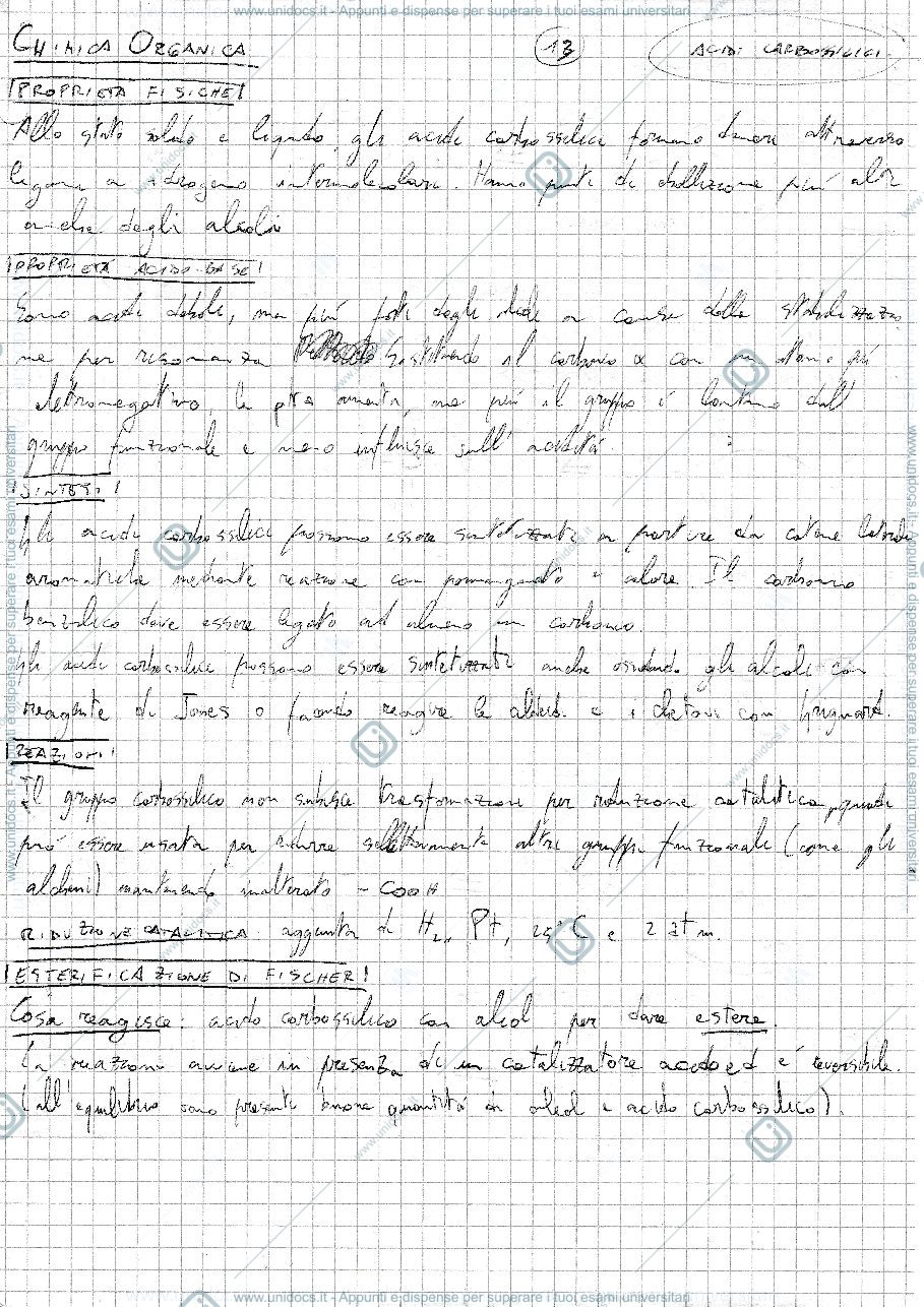 Anteprima pagina 1 — Acidi carbossilici