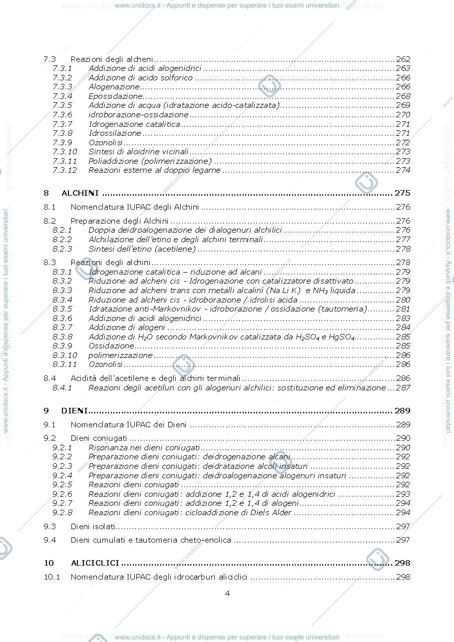 Anteprima pagina 4 — Appunti di chimica organica 
