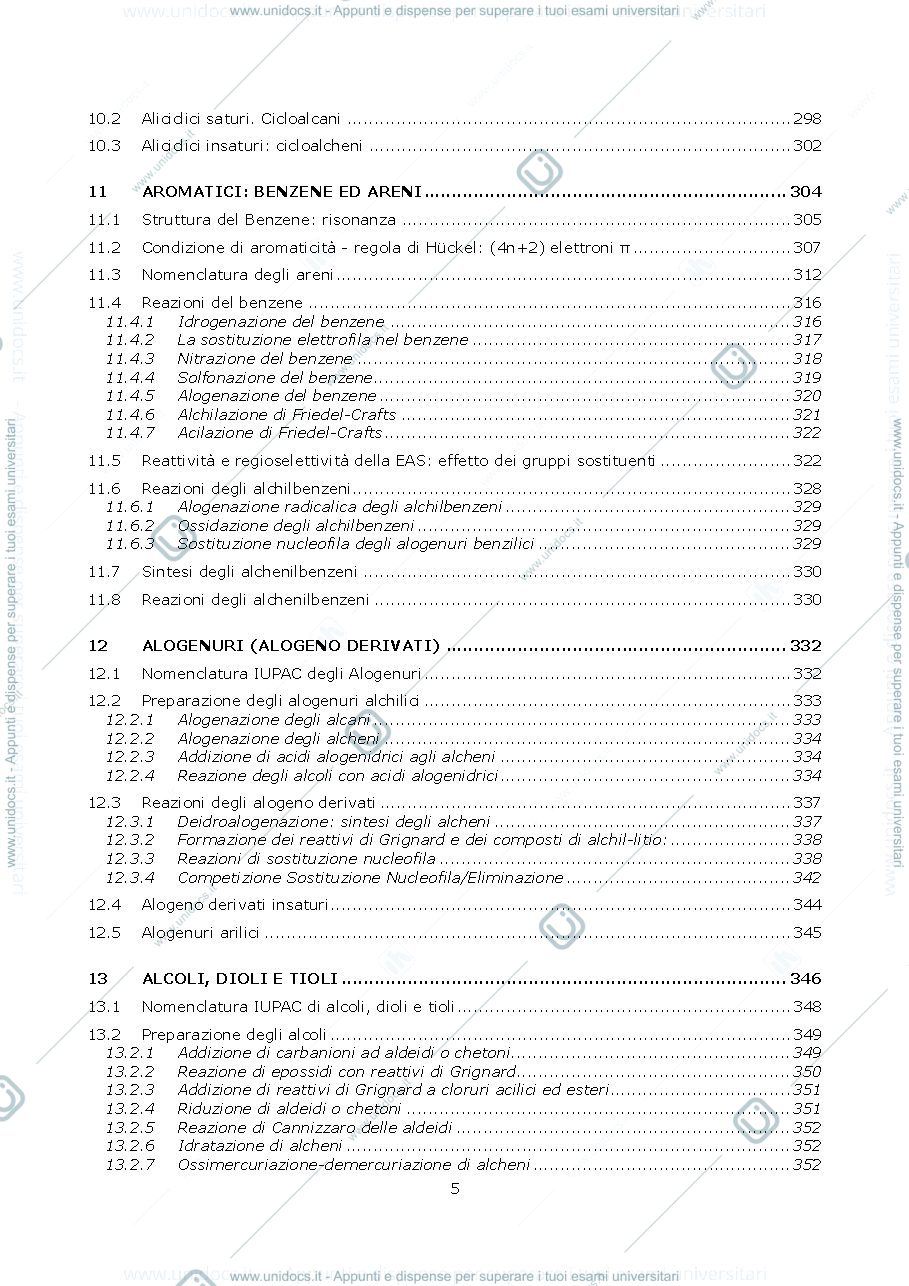 Anteprima pagina 5 — Appunti di chimica organica 