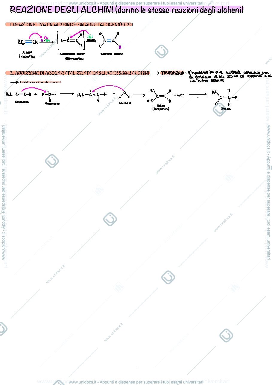 Anteprima pagina 2 — Meccanismi di reazione 