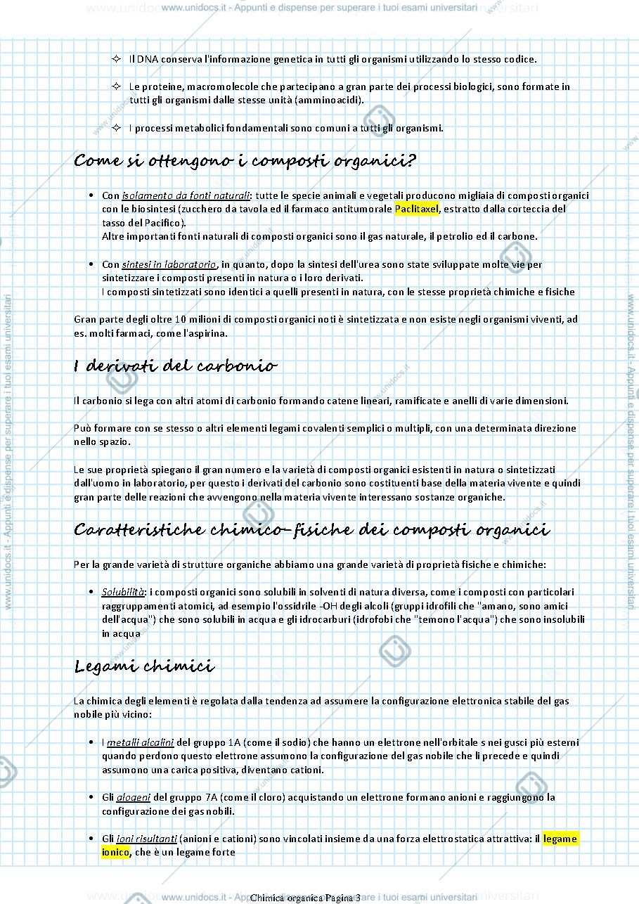 Anteprima pagina 3 — Appunti organica