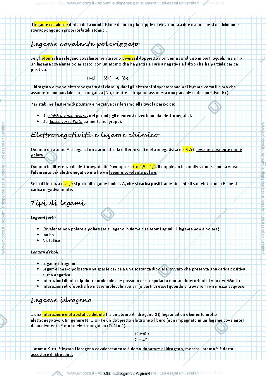 Anteprima pagina 4 — Appunti organica