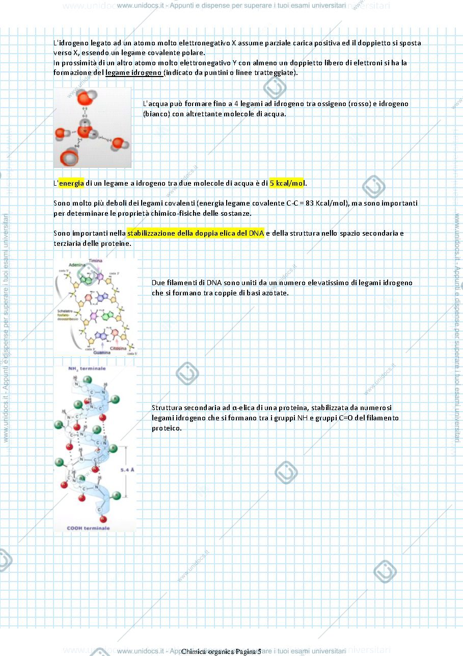 Anteprima pagina 5 — Appunti organica