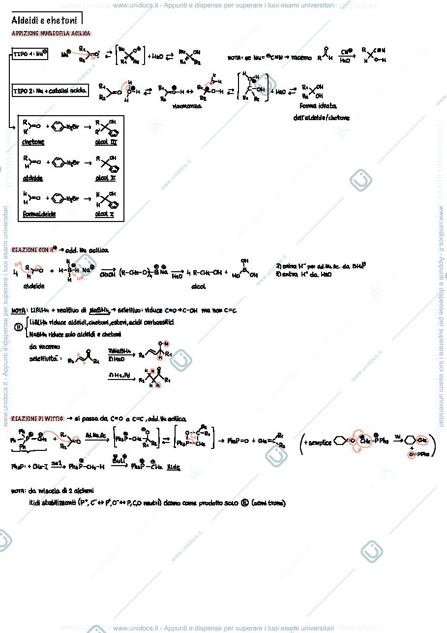 Anteprima pagina 3 — schemi reazioni esame chimica organica I