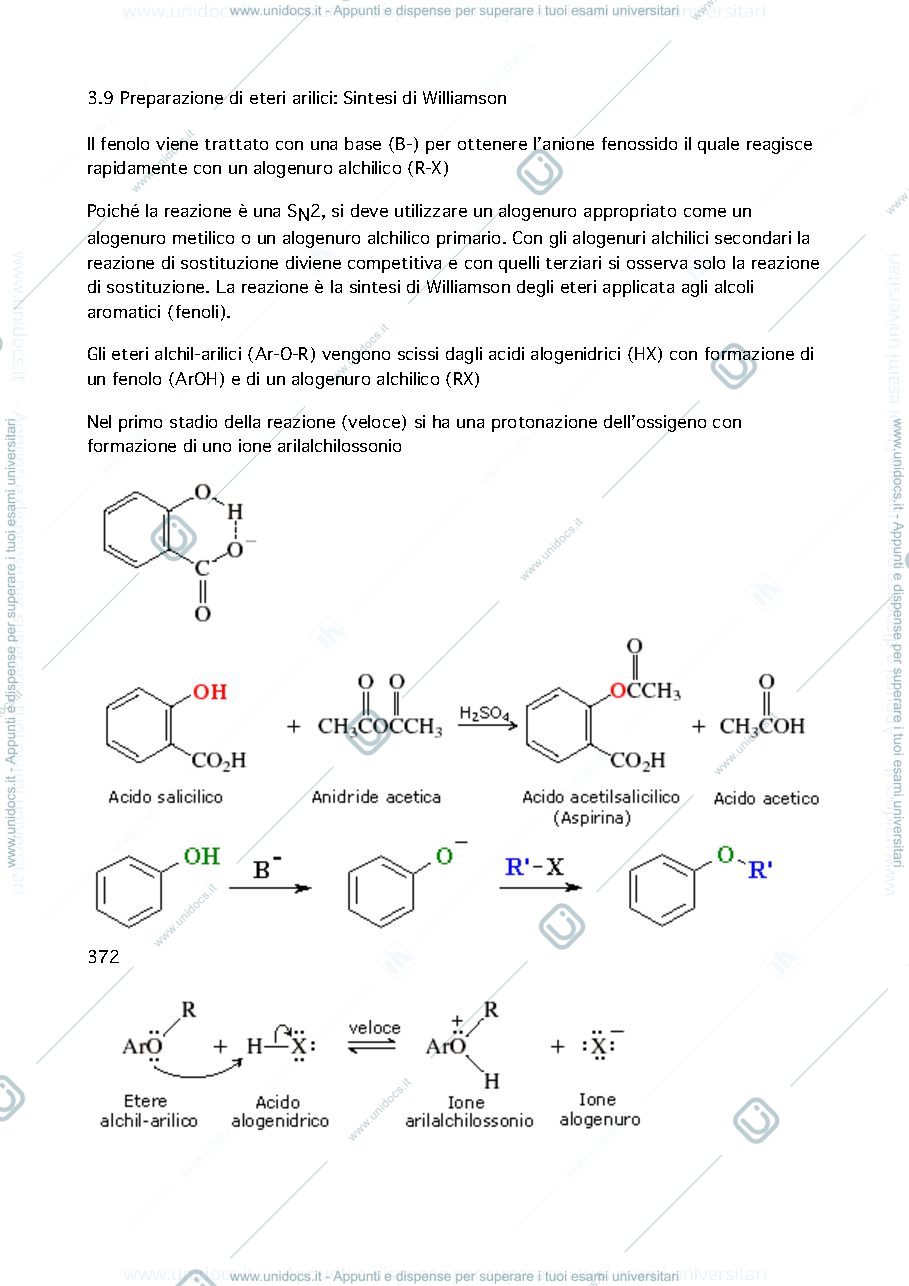 Anteprima pagina 1 — Preparazione di eteri arilici: Sintesi di Williamson 