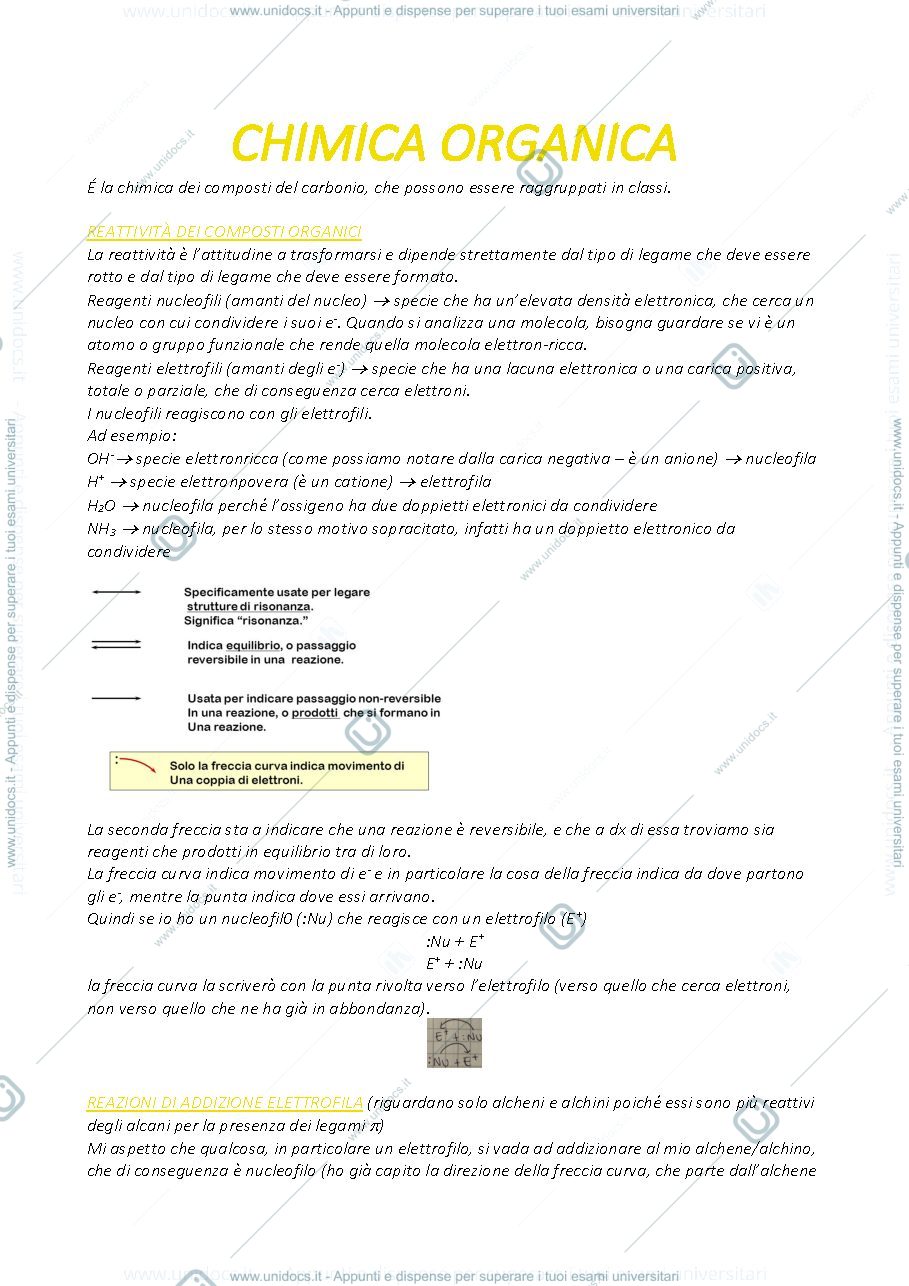 Anteprima pagina 1 — Chimica organica