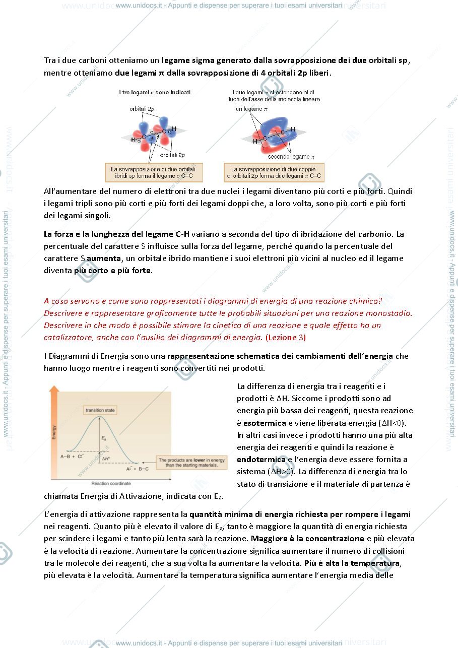 Anteprima pagina 2 — domande aperte esame chimica organica