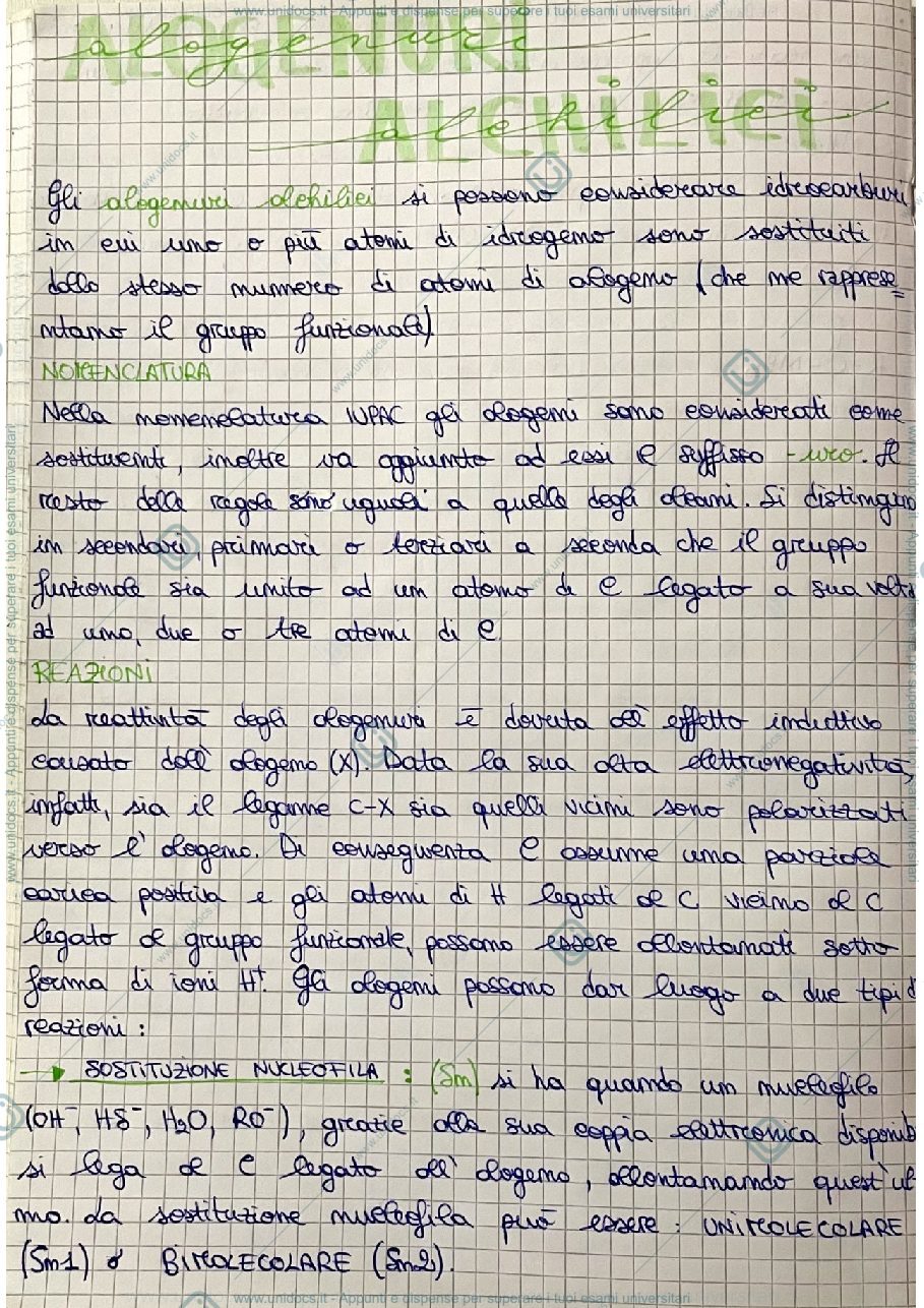 Anteprima pagina 1 — Classi di composti organici 