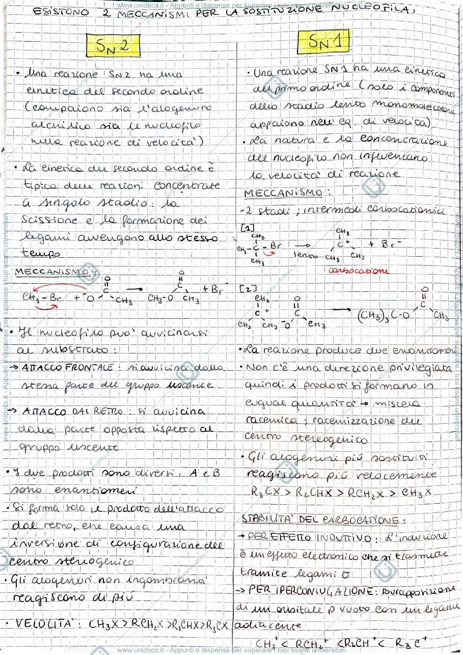 Anteprima pagina 1 — Appunti chimica organica