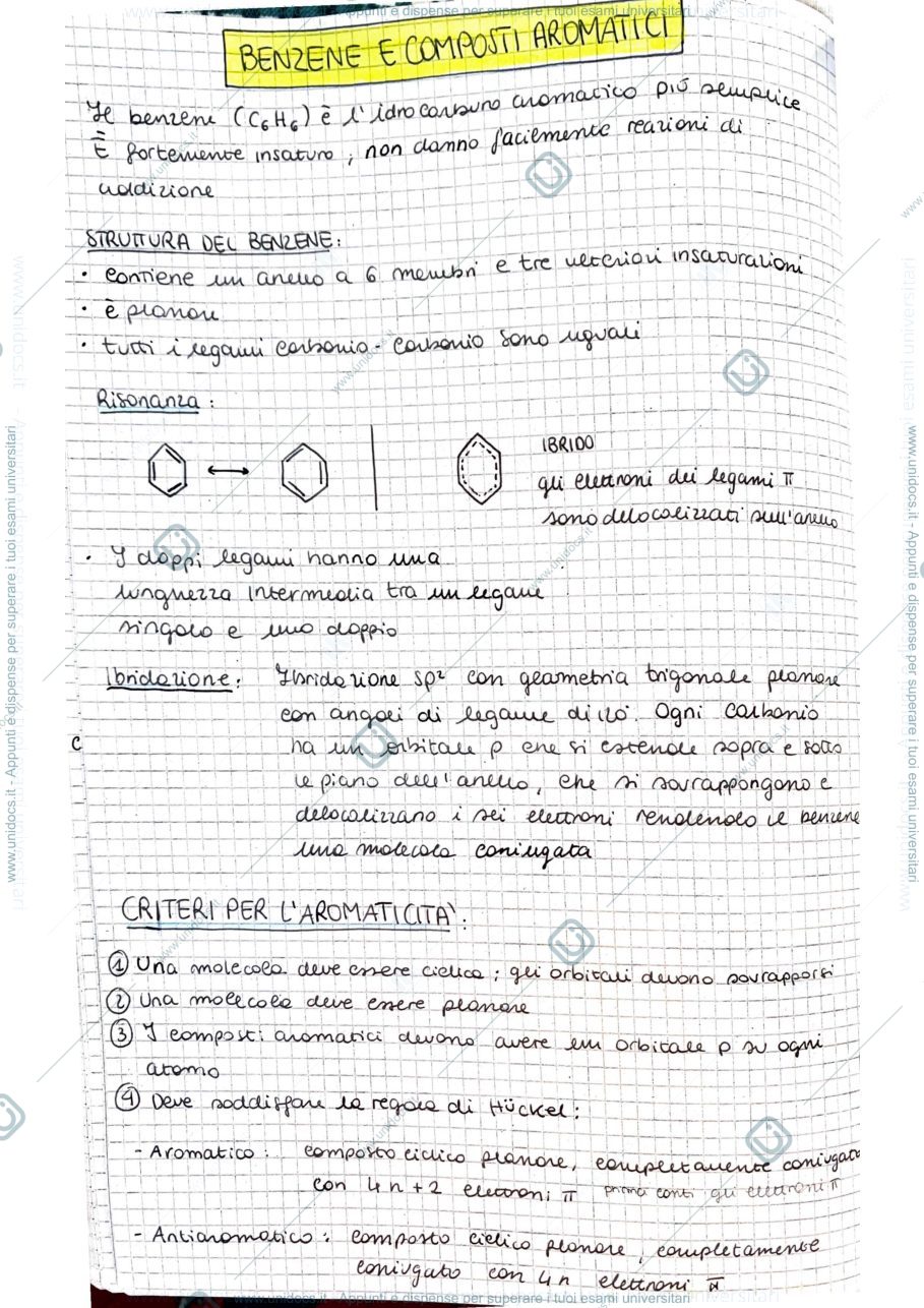 Anteprima pagina 1 — Appunti chimica organica 