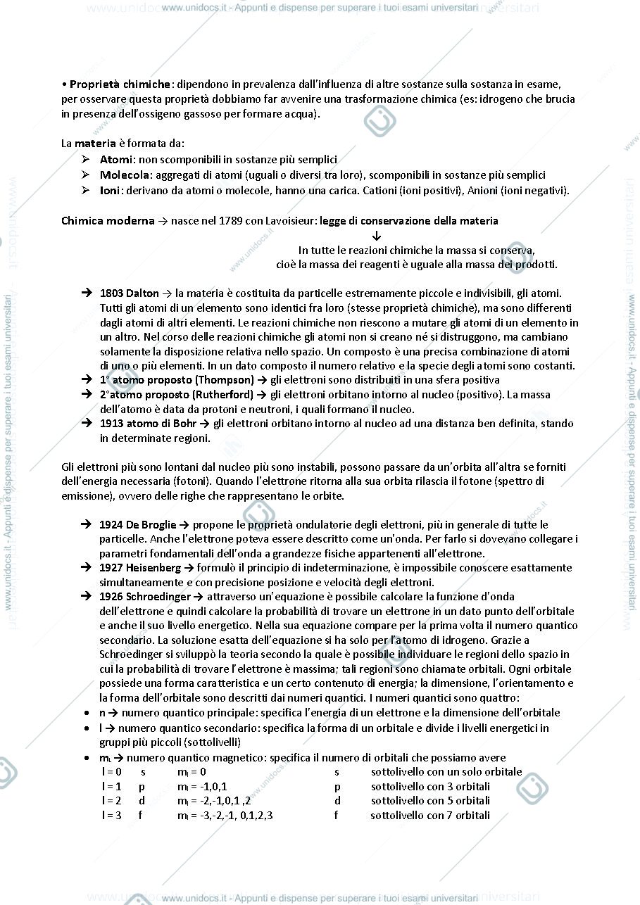 Anteprima pagina 2 — appunti di chimica