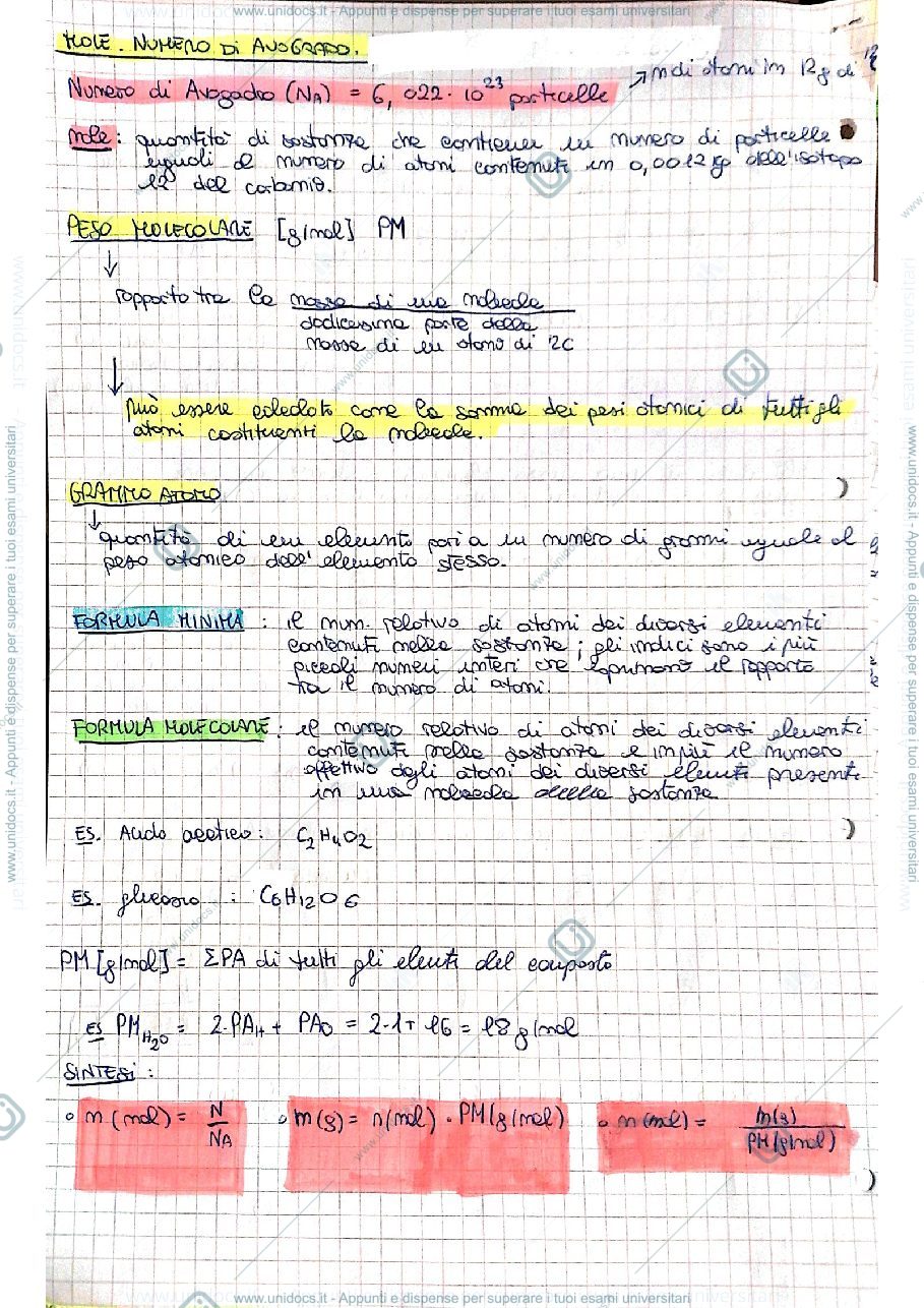 Anteprima pagina 4 — Riassunto chimica pt.1