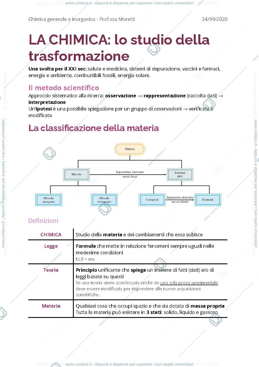 Anteprima pagina 1 — chimica generale e inorganica