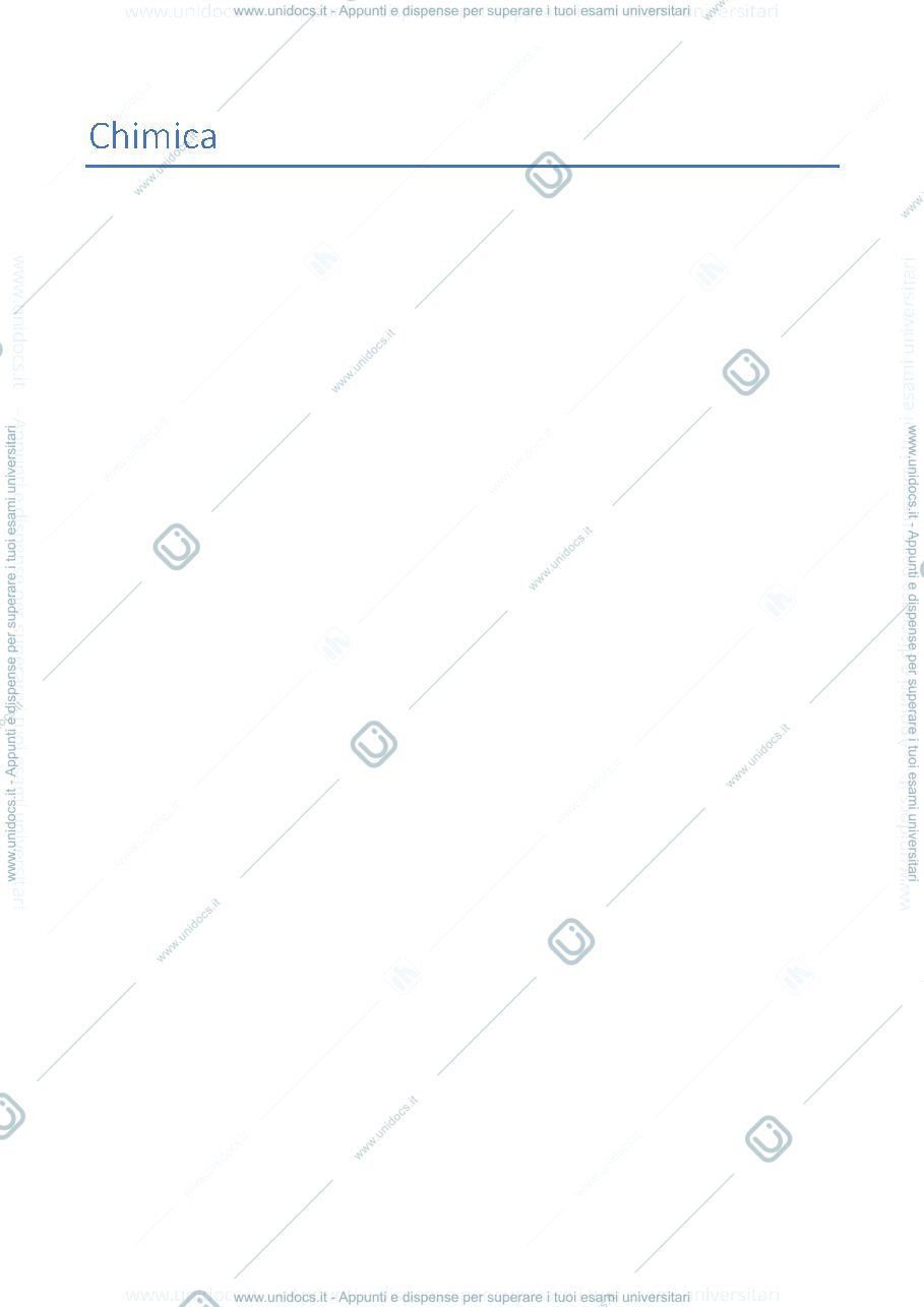 Anteprima pagina 1 — riassunto chimica 