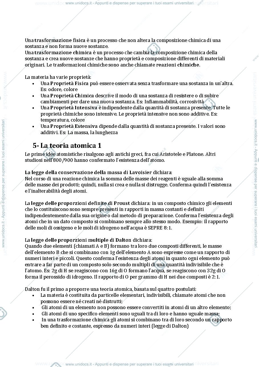 Anteprima pagina 4 — Appunti di chimica generale