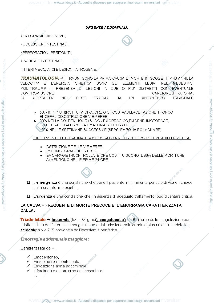 Anteprima pagina 1 — URGENZE ADDOMINALI