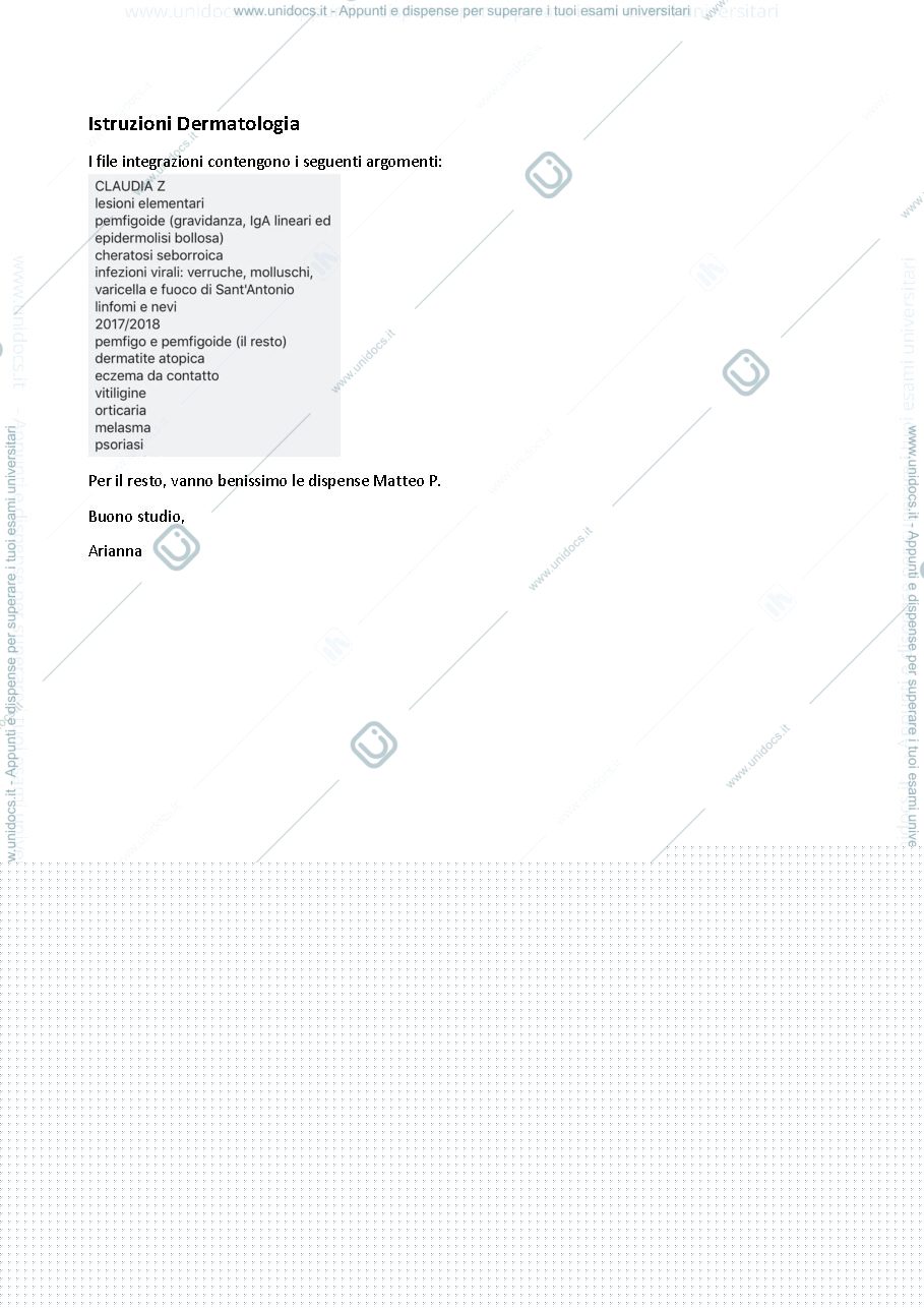 Anteprima pagina 1 — Dermatologia 
