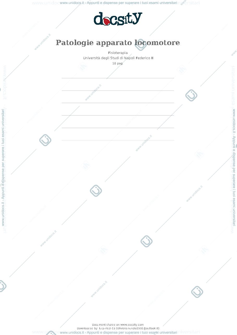 Anteprima pagina 1 — patologie dell'apparato locomotore