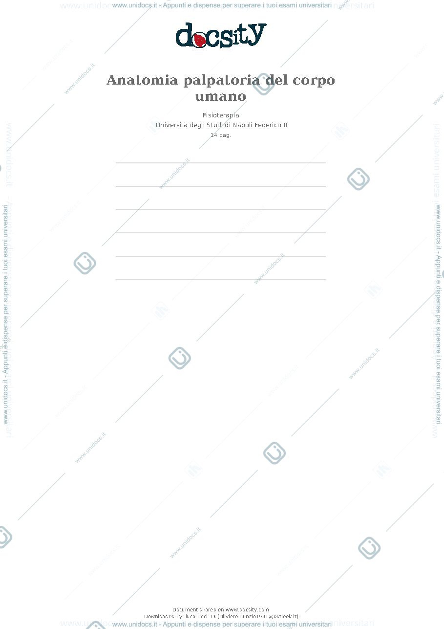 Anteprima pagina 1 — anatomia palpatoria