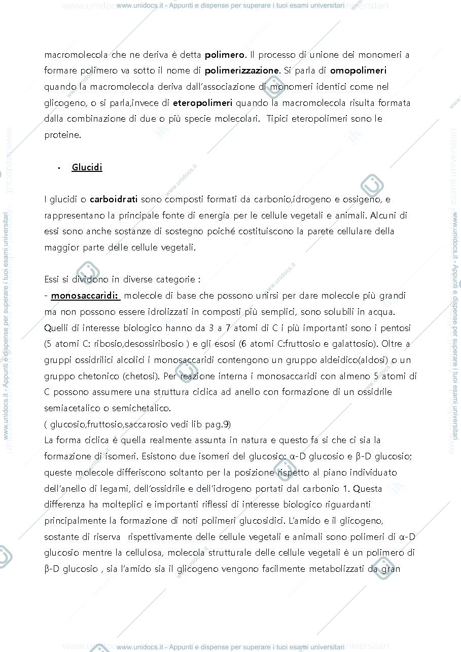 Anteprima pagina 4 — Appunti integrati con libro del programma di Citologia del Prof. Andreazzoli