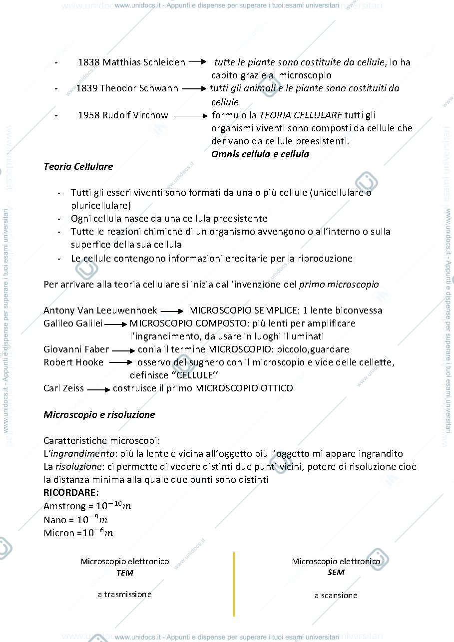 Anteprima pagina 4 — Appunti Citologia