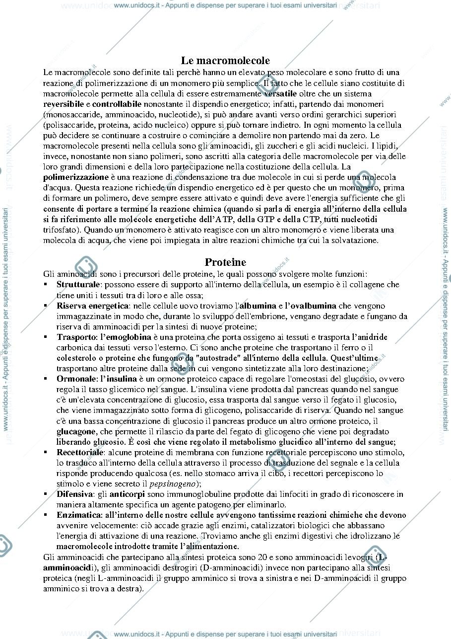Anteprima pagina 5 — Citologia e Istologia