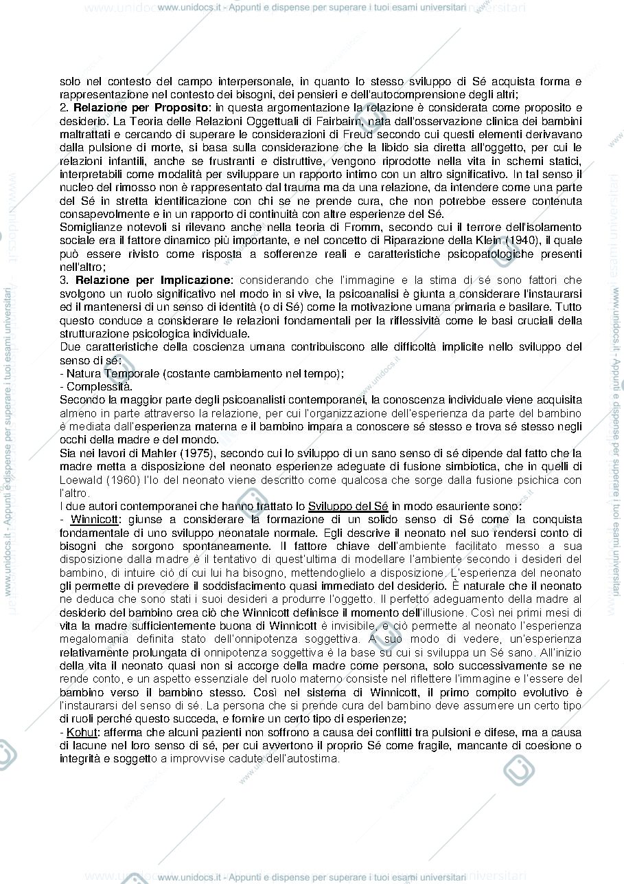 Anteprima pagina 2 — Gli orientamenti relazionali in Psicanalisi
