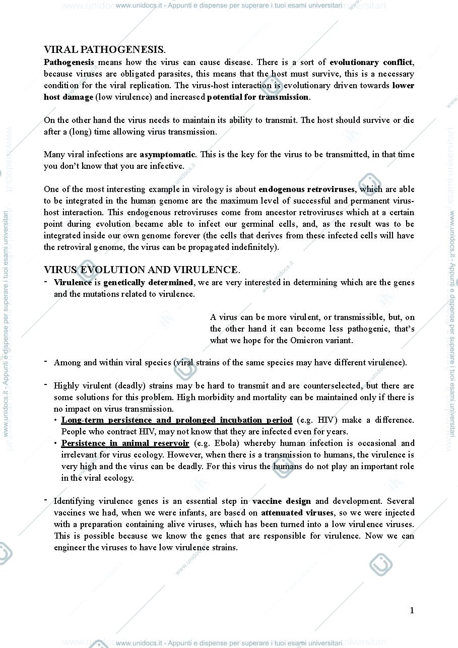 Anteprima pagina 1 — Lezione 3 - clinical virology and antiviral resistance