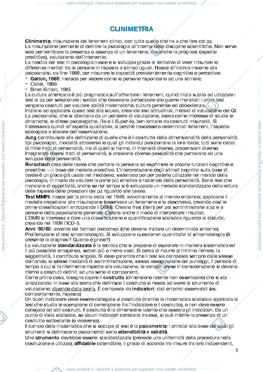 Anteprima pagina 1 — Clinimetria