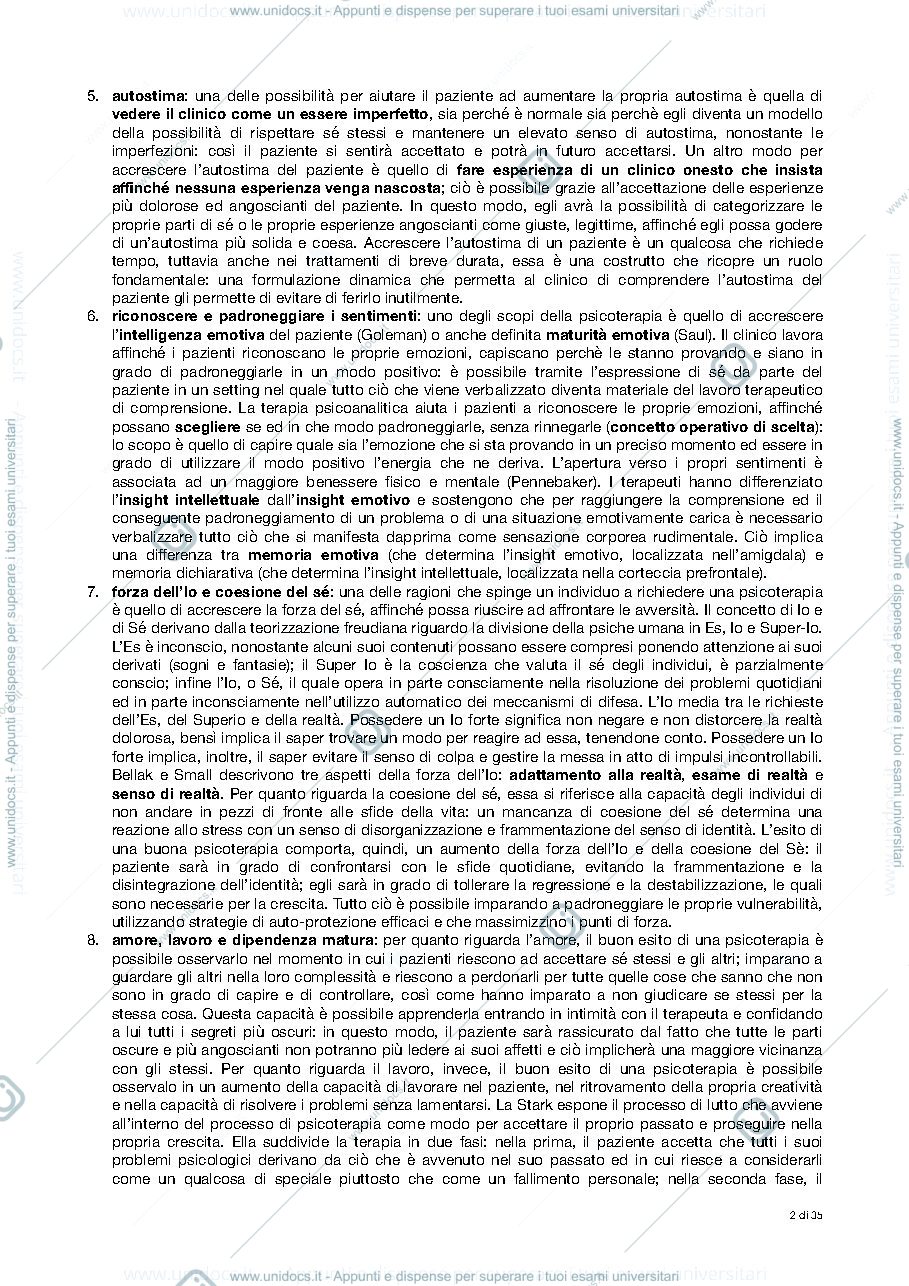 Anteprima pagina 2 — RIASSUNTO ‘IL CASO CLINICO’ di Nancy Mcwillians