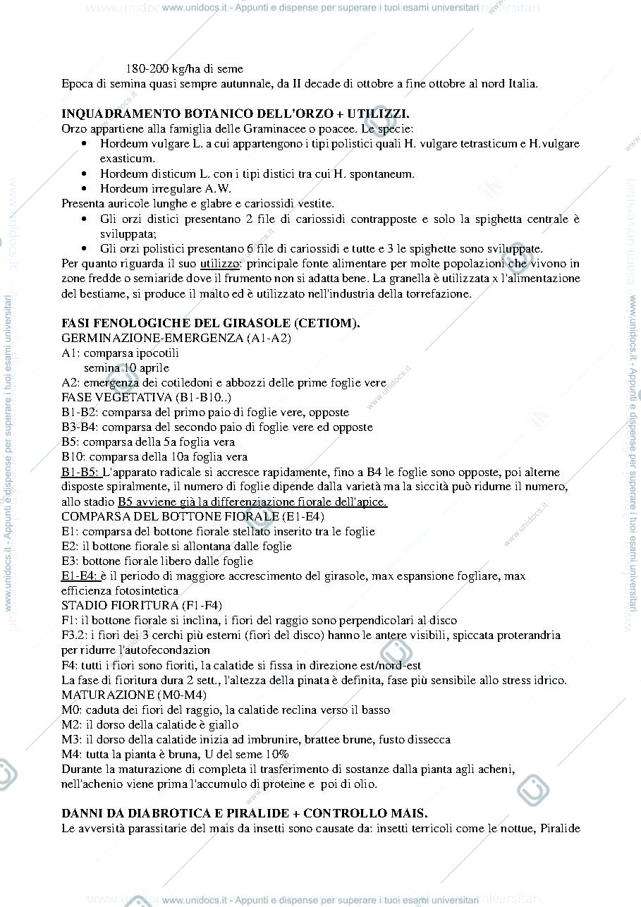 Anteprima pagina 2 — esame coltivazione erbacee