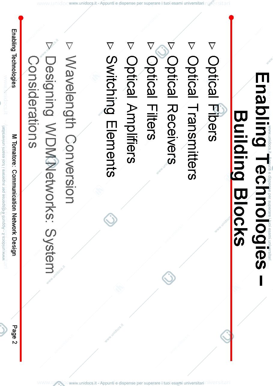 Anteprima pagina 2 — 2. Optical Network Technologies