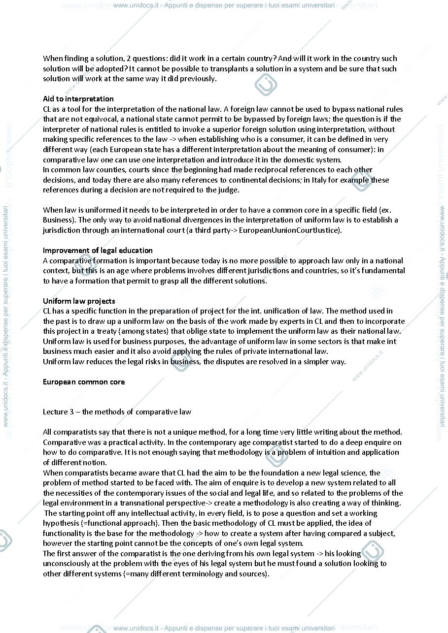 Anteprima pagina 3 — comparative law