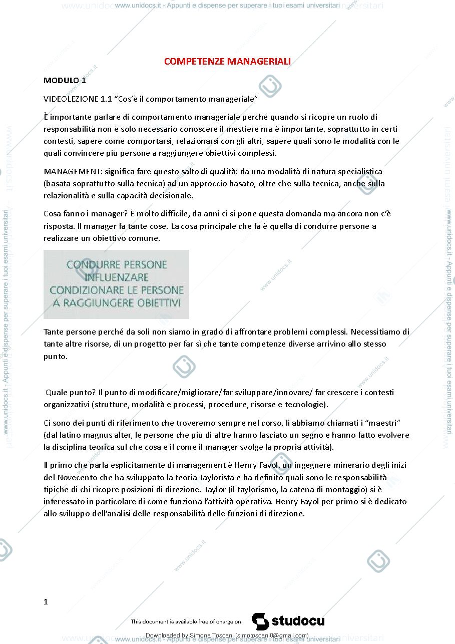 Anteprima pagina 2 — COMPETENZE MANAGERIALI 