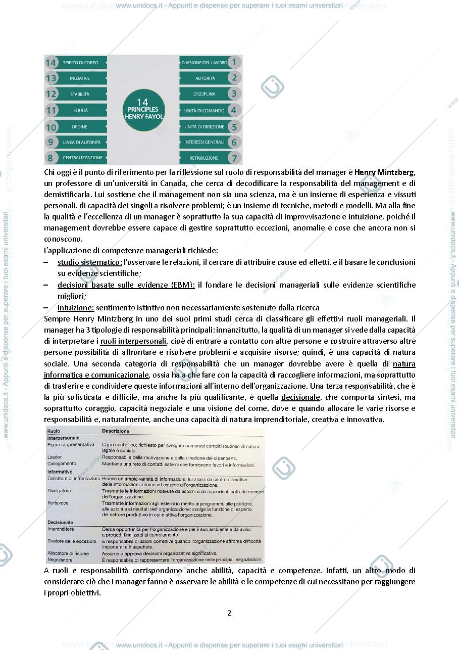 Anteprima pagina 2 — Appunti di Competenze Manageriali