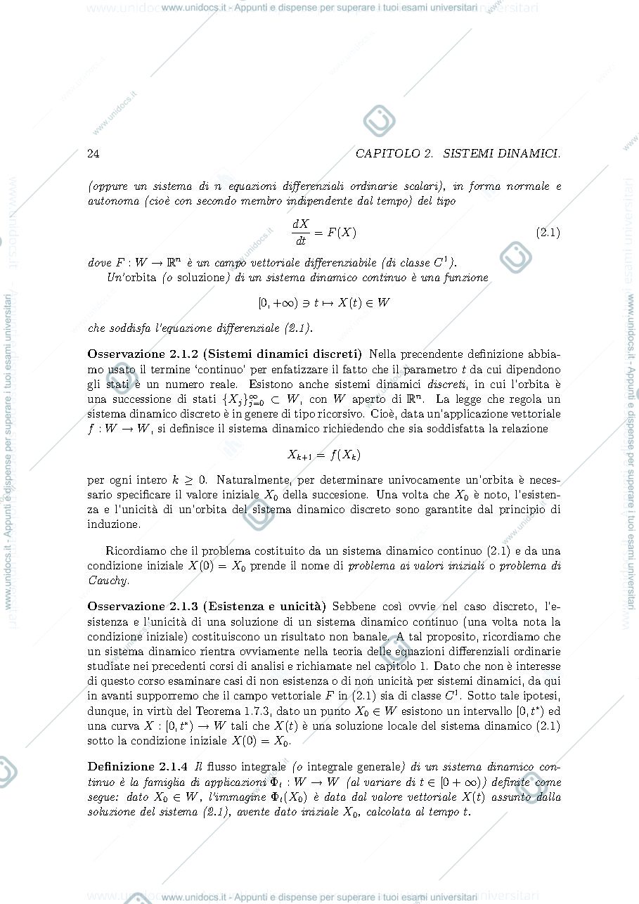 Anteprima pagina 2 — Sistemi dinamici