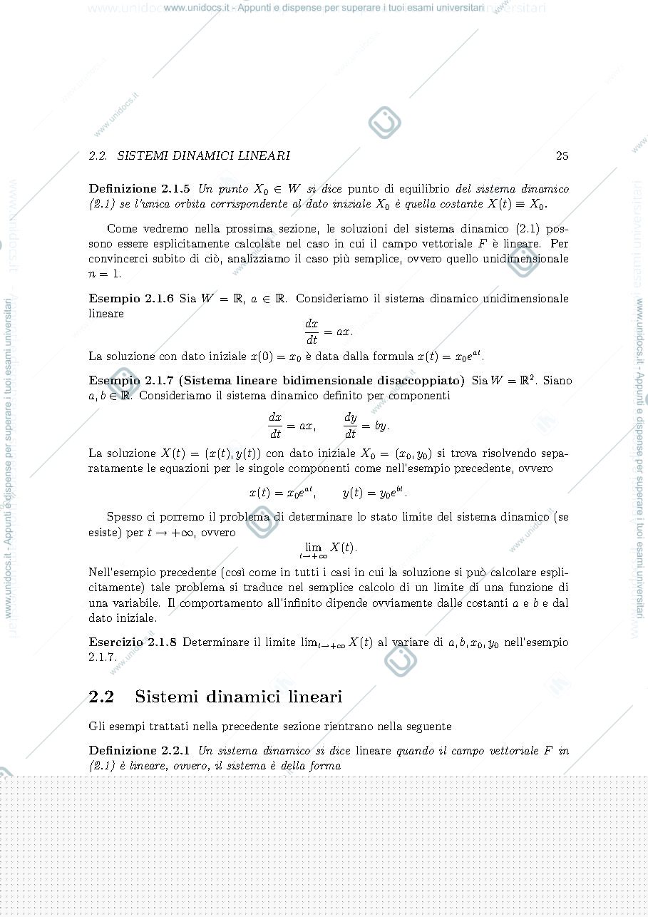 Anteprima pagina 3 — Sistemi dinamici